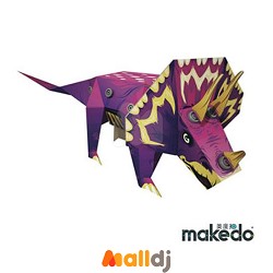 美度扣 makedo 纸箱创意 - 三角龙